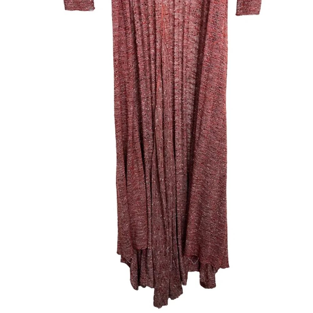 Free People Rust Red Marled Maxi Cardigan - Picture 10 of 10
